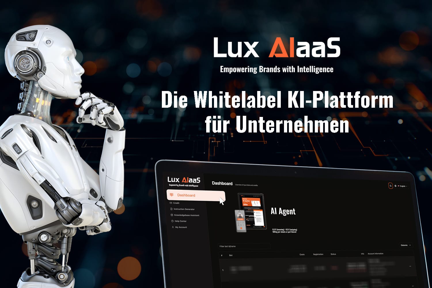 251209 YOUNEA Pressebild LuxAIaaS white-label AI platform for businesses, enabling companies to create and manage AI agents under their own brand for customer service and automation.