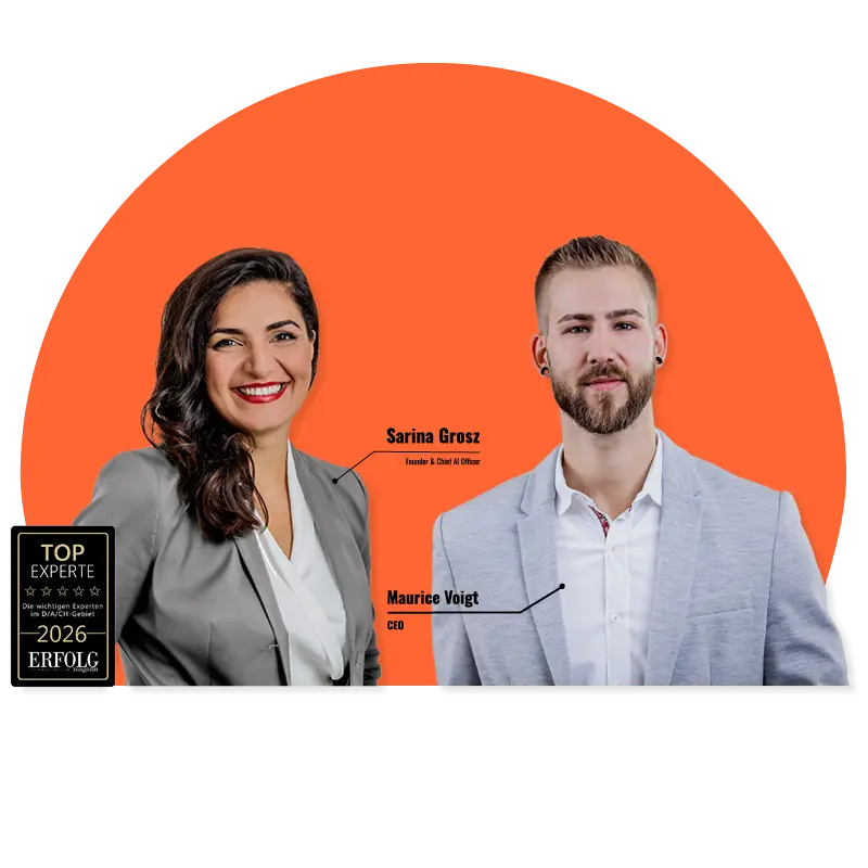 Sarina Grosz, Founder and Chief AI Officer, and Maurice Voigt, CEO at Younea